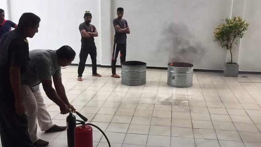 Fire safety drill
