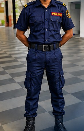 Special Guard officer in navy uniform